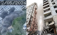 [포착] CCTV에 담긴 폭발 순간…러 벨고로드 10층 아파트 와르르