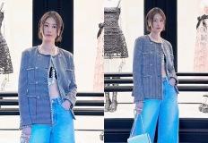 이현이, 42세 두아이 엄마의 럭셔리 힙! 복근 드러낸 트위드 재킷 나들이룩 이미지