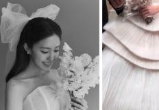 "티아라 효민 결혼 단 두 벌뿐인 웨딩드레스와 벚꽃 결혼식" 이미지