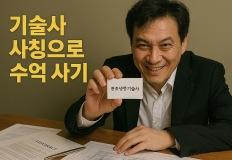 “명함 하나로 수억 계약” 기술사 사칭 사건에 국민 분노 이미지