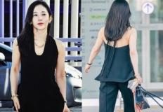 재벌은 아니지만 시집 잘 간건 사실이라고 밝힌 52세 여배우  파격 홀터넥 공항패션 이미지