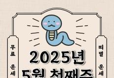 2025년 5월 5일~11일 주간 띠별 운세 이미지