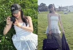 김지연, ‘귀궁’ 잊고 해외에서 피크닉! 찢청 위에 캉캉 힙&러블리 나들이룩 이미지