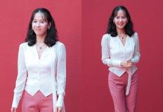 조여정, 성수동 흔든 40대의 러블리! 찰랑찰랑 머리와 러블리 핑크 나들이룩 이미지