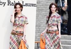 "이름값 제대로" 하얗고 사랑스러운 미모 터진 여가수, 셋업룩 이미지
