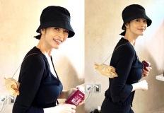 김혜수, 실물이 더 레전드! 민낯이 더 예쁜 54세 믿기 힘든 니트 쇼츠룩 이미지