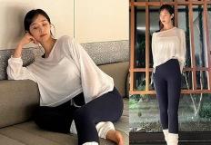 '장동건 옆 청순 여학생이었는데…' 댄스짱 출신 여가수, 애슬레저룩 이미지
