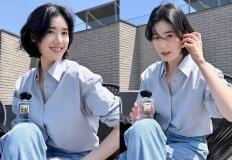 180도 달라진 분위기… 중성미 사라지고 '청순美' 폭발한 여배우, 셔츠 데님룩 이미지