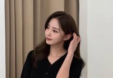 조명진 아나운서, 클래식한 하객룩의 정석 이미지
