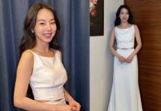 안소희, 허리선 자른 과감한 노출! 잘록한 미모의 '청순 여신' 보트넥 드레스룩 이미지