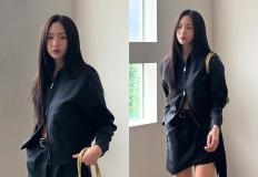 금새록, ‘무쇠소녀단’ 도전 앞둔 도시 시크녀! 지퍼 푸른 멋녀 재킷 투피스룩 이미지