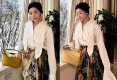 ‘부모님 반대’ 무릅쓰고 26살에 데뷔? 늦깎이 여배우, 플라워 롱스커트룩 이미지