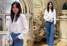 비주얼은 덤! ‘연기 천재’ 수식어가 붙은 42세 여배우, 데님룩 이미지