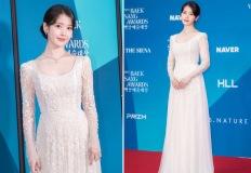 애순이 본캐 “아이유” 실시간 백상 예술대상 단아한 시상식 드레스룩 이미지