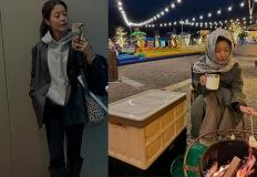 "운동하는 뇨자로 평생 살 것" 40kg대 진입 성공 비결 공개한 여배우, 일상룩 이미지