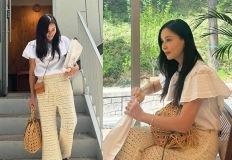 입기 까다로운 '니트 바지'도 찰떡 소화…관리력 보여준 52세 여배우 이미지
