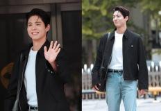 박보검, 청바지만 입어도 영화의 한 장면! 데님 팬츠와 집업 재킷 꾸안꾸 출근룩 이미지