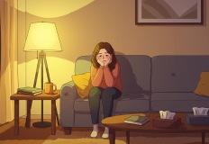 ‘겉으로 밝은 사람’이 혼자 있을 때 보이는 모습 이미지