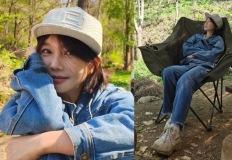 “배우니까 먹고살려고 살을 뺐다"… 셋째 출산 후 22kg 감량한 54세 여배우, 데님룩 이미지