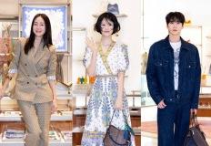 최지우·이수경·이준영, 잠실 흔든 자카드 & 페이즐리 아이코닉 럭셔리룩의 진수 이미지