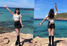 미모보다 보디라인에 더 눈길 끈 원조 체조요정, 미니스커트룩 이미지