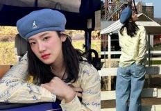‘166cm 48kg’ 뒤태까지 여리여리! 청바지·베레모 청량 소녀美 폭발 이미지