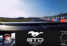'포드 머스탱 GTD', 뉘르부르크링에서 작년보다 5.5초 빠른 6분 52.072초 랩타임 기록 이미지