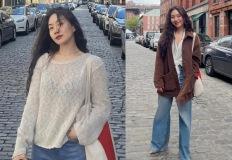 '송혜교 절친' 이 정도였어? 연세대 출신, 버클리 수료까지 마친 미모의 여배우, 뉴욕룩 이미지