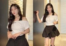 이해리, 이게 러닝룩? 나이키 다크 투어 깜짝 요정 러블리한 애슬레저룩 이미지