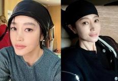 김혜수, 54살 나이는 잊어! 30년은 더 어려진 두건&모자 패션 데일리룩 이미지