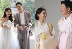 "점점 더 달달해지네" 결혼 앞둔 '김준호♥김지민' 웨딩 화보 공개 이미지