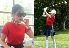 '60대 제니' 박준금, 미니스커트 입은 초동안 비주얼! 20대 울고 갈 슬림핏 골프웨어룩 이미지