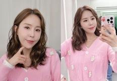 신지 "그냥 밝히는 걸로" 눈 리모델링 자폭! 더 예뻐진 눈매 화사한 핑크 카디건룩 이미지