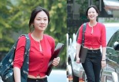 비비, 밤양갱 신드롬 한번 더! 화사한 카디건 설레는 방송국 출근길 이미지