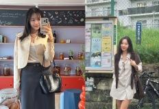암 투병 이겨내고 도쿄서 '자유부인' 행복한 일상 공유한 방송인, 일상룩 이미지