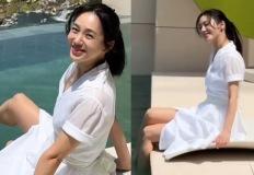 박주미, '골프장 사모님' 리조트까지 접수! 인피니티풀 홀린 시스루 원피스룩 이미지