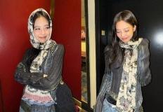 블랙핑크 제니, 쓰고 두르고! 머플러 하나로 끝낸 보헤미안 잇걸룩 이미지