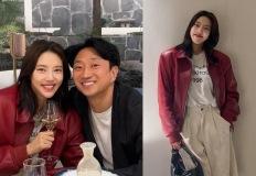 ‘출산 1개월’ 손담비, 이규혁과 잠깐의 외출! 레더 재킷으로 뽐낸 달콤한 순간 이미지