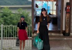 12살 차이 띠동갑 커플 '세 딸의 부모'로 19년 결혼 비하인드 화제된 여배우,일상룩 이미지