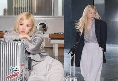 블랙핑크 로제, 세계를 누비는 K 파워우먼! 캐리어를 끄는 세련된 비즈니스 우먼룩 이미지