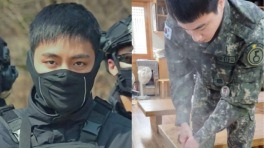뷔 '전투복 입은' 군사경찰→진 '전통주 빚는' 특급전사 