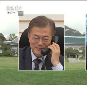 文&middot;트럼프 "평창올림픽 기간 한미연합훈련 중지"