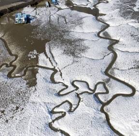 올겨울 최강 한파 '바다가 얼었다'