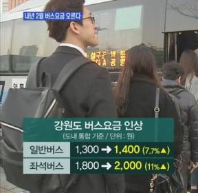 '주 52시간 후폭풍' 버스요금 인상 공식화..얼마나 오를까?