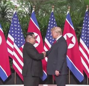 트럼프 "北, 비핵화 합의 지켜야..필요하다면 무력 사용할 수도"