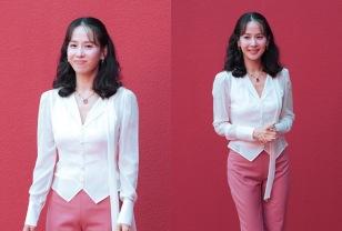 조여정, 성수동 흔든 40대의 러블리! 찰랑찰랑 머리와 러블리 핑크 나들이룩 이미지