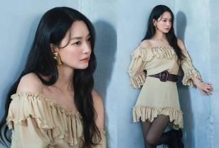 "연예계 남심 싹쓸이" 이상형으로 수십 번 꼽힌 여배우, 오프숄더 프릴 원피스룩 이미지