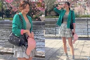 중학생 때부터 큰 키와 성숙한 외모 때문에 '직장인'으로 오해 받았던 여배우, 봄 나들이룩 이미지
