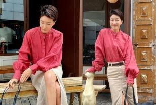 “부모님 몰래 3개월 만에 혼인신고?” 파격 여배우, 슬릿 롱스커트룩 이미지
