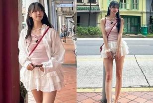 ‘다리가 어디까지야?’ 졸업사진까지 레전드라는 자연미인 여가수, 프릴 미니 스커트룩 이미지